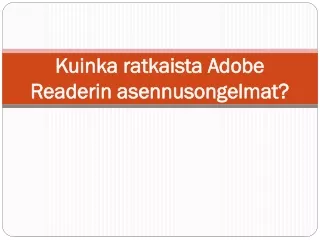 Adobe suomi