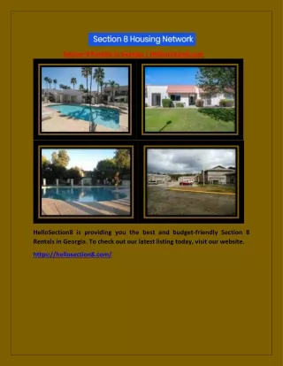 section 8 rentals in georgia hellosection8 com