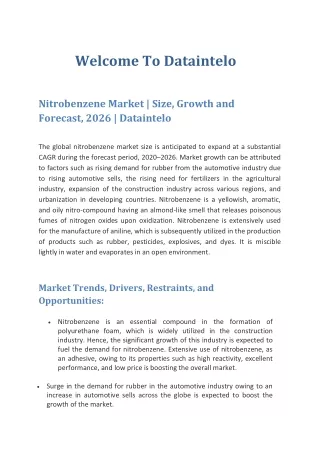 welcome to dataintelo