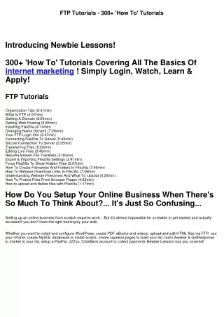 ftp tutorials 300 how to tutorials