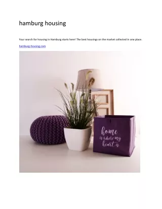hamburg housing