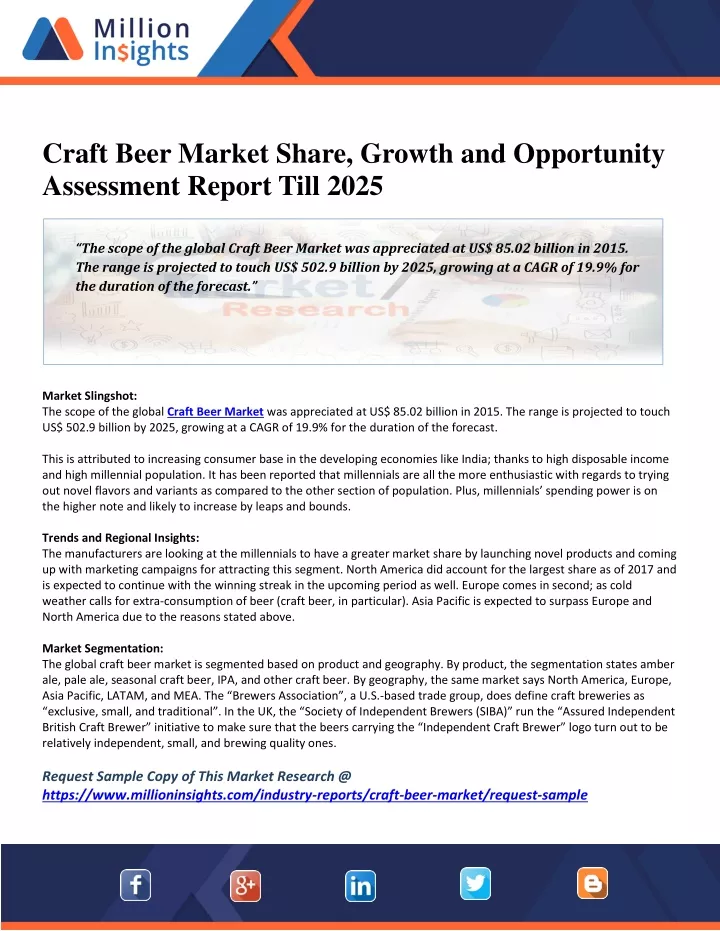 craft beer market share growth and opportunity