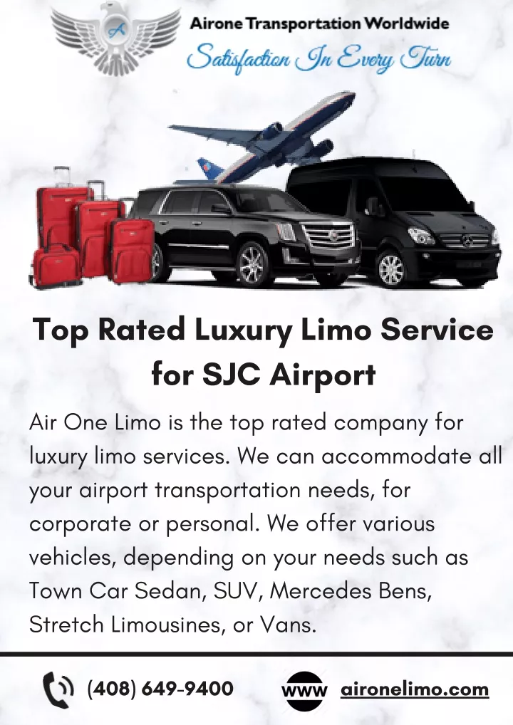 top rated luxury limo service for sjc airport