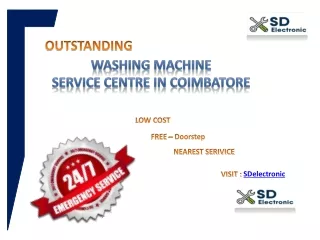 SDelectronic - Best Samsung washing machine service centre in Coimbatore