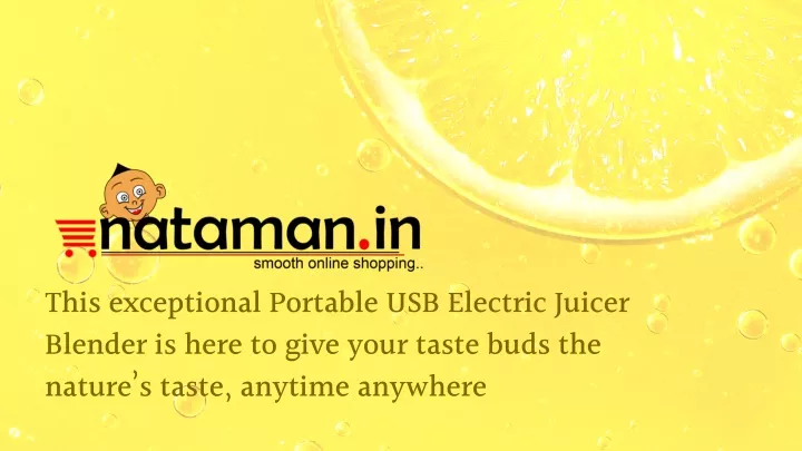 this exceptional portable usb electric juicer