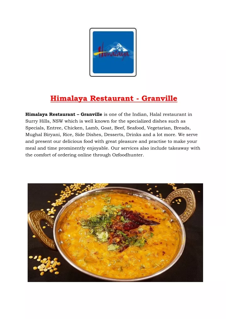 himalaya restaurant granville