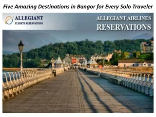 Five Amazing Destinations in Bangor for Every Solo Traveler