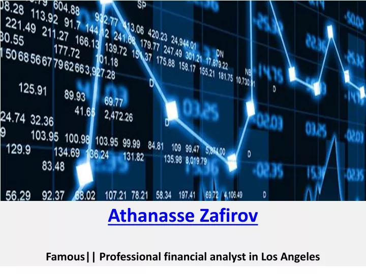 athanasse zafirov famous professional financial