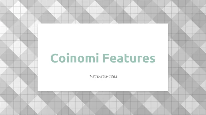 coinomi features