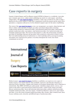 literature publishers clinical images and case