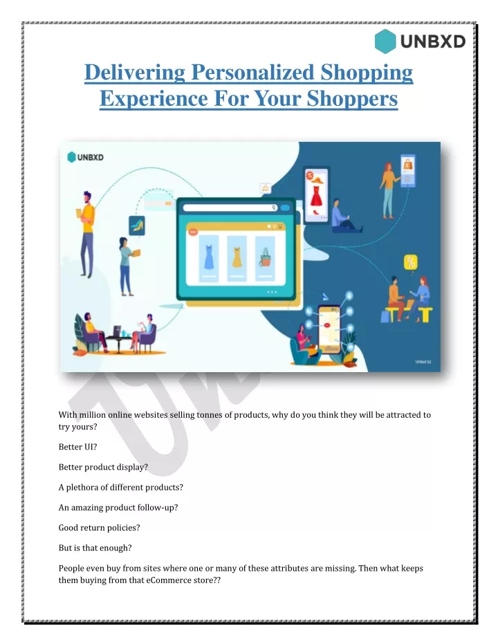 delivering personalized shopping experience