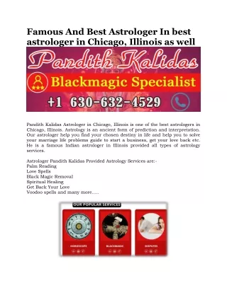 Famous And Best Astrologer In best astrologer in Chicago, Illinois as well