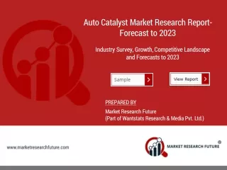 Auto Catalyst Market Forecast - Growth, Share, Analysis, Industry Size, Insights and Outlook 2023