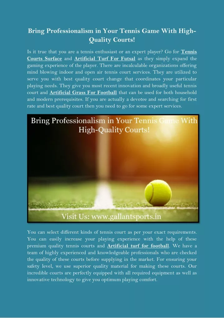 bring professionalism in your tennis game with