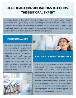 Essential Ways To Choose The Right Dental Experts