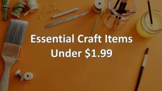 essential craft items under 1 99