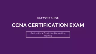 Get to Know More About CCNA Certification Exam