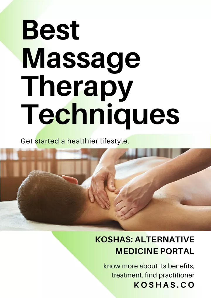 best massage therapy techniques