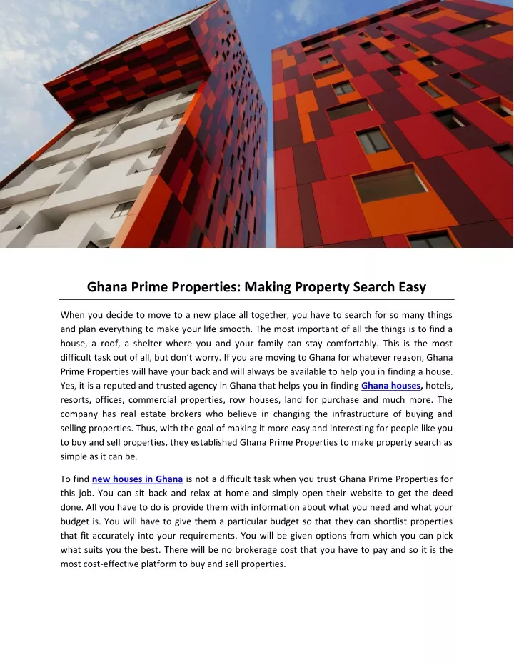 ghana prime properties making property search easy