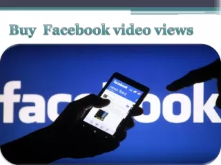 buy facebook video views