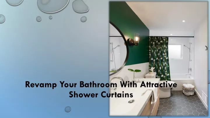 revamp your bathroom with attractive shower curtains