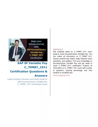 abstract get complete detail on c thr87 1911 exam