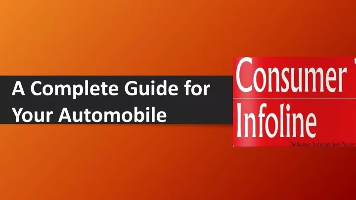 a complete guide for your automobile