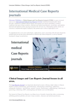literature publishers clinical images and case
