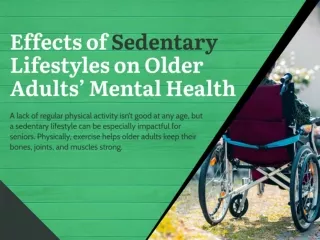 Effects of Sedentary Lifestyles on Older Adults’ Mental Health