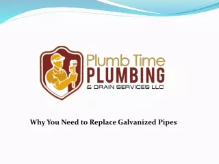 why you need to replace galvanized pipes