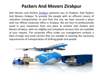 Packers and Movers in Zirakpur