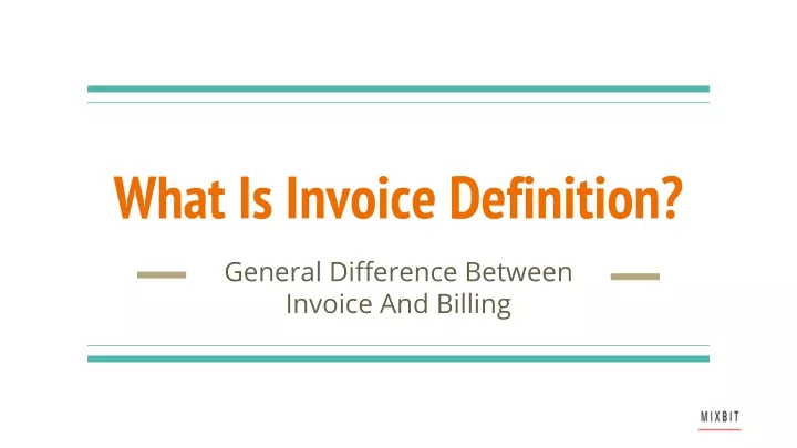 what is invoice definition