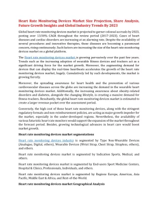 heart rate monitoring devices market size