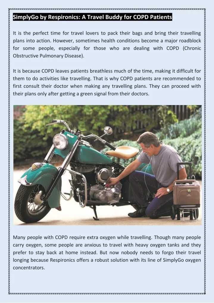 simplygo by respironics a travel buddy for copd