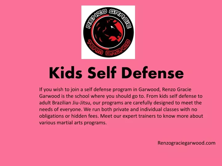 kids self defense