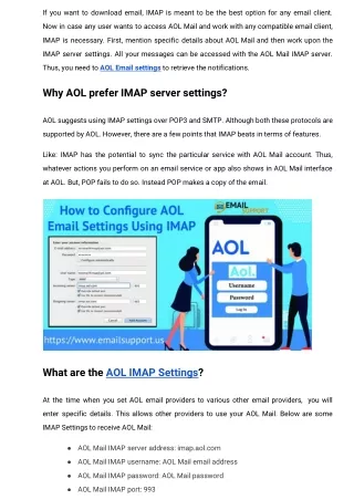 How to Configure AOL Email Settings Using IMAP
