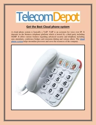 get the best cloud phone system