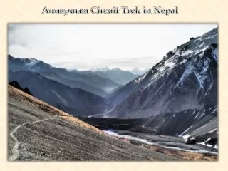 annapurna circuit trek in nepal
