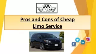 Pros and Cons of Cheap Limo Service