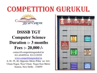 BEST DSSSB COMPUTER SCIENCE COACHING CENTER IN DELHI, UTTAM NAGAR
