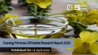 Evening Primrose Oil Market Research Report 2020