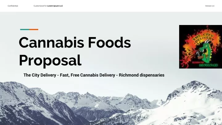 cannabis foods proposal