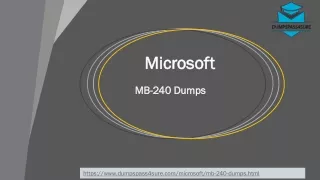Latest Microsoft MB-240 Dumps PDF ~ Secret Of Success| DumpsPass4sure