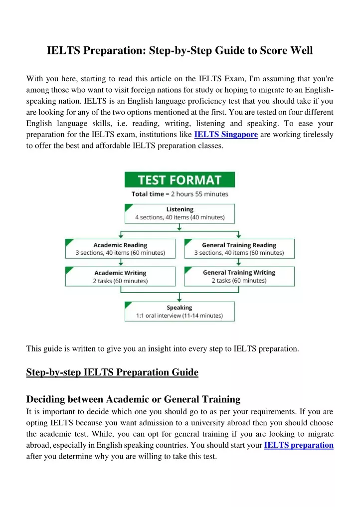ielts preparation step by step guide to score