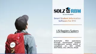 USI Registry System Software in Australia [SolzRBM]