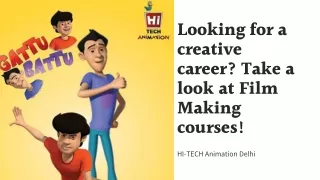 Looking for a creative career? Take a look at Film Making courses!