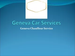 Professional Chauffeur Services