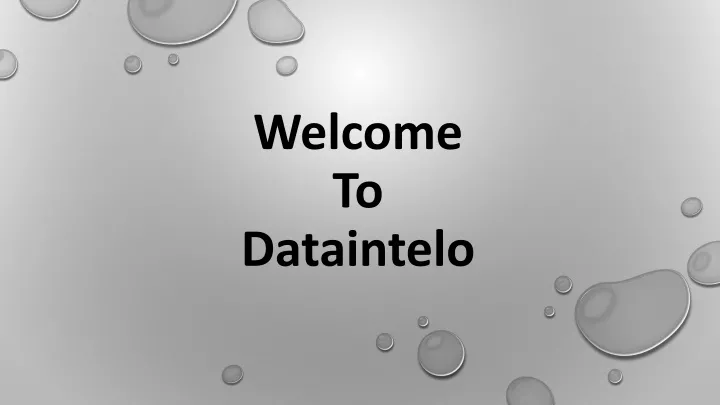 welcome to dataintelo