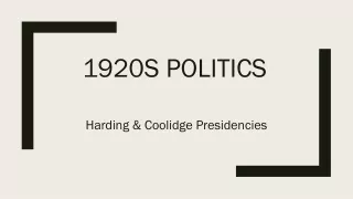 1920s politics