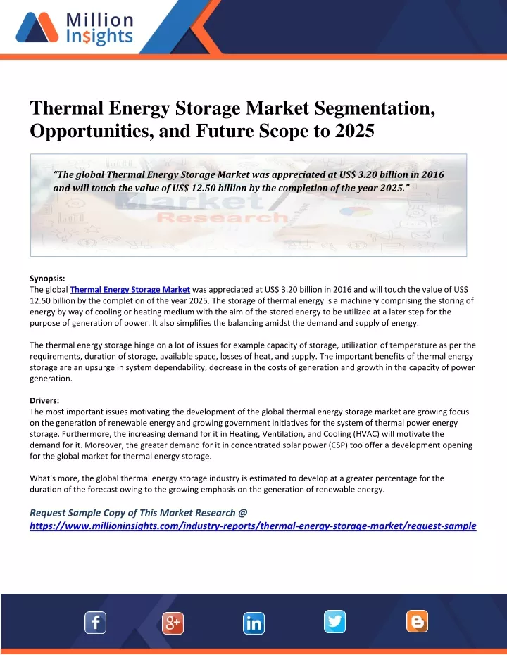 thermal energy storage market segmentation